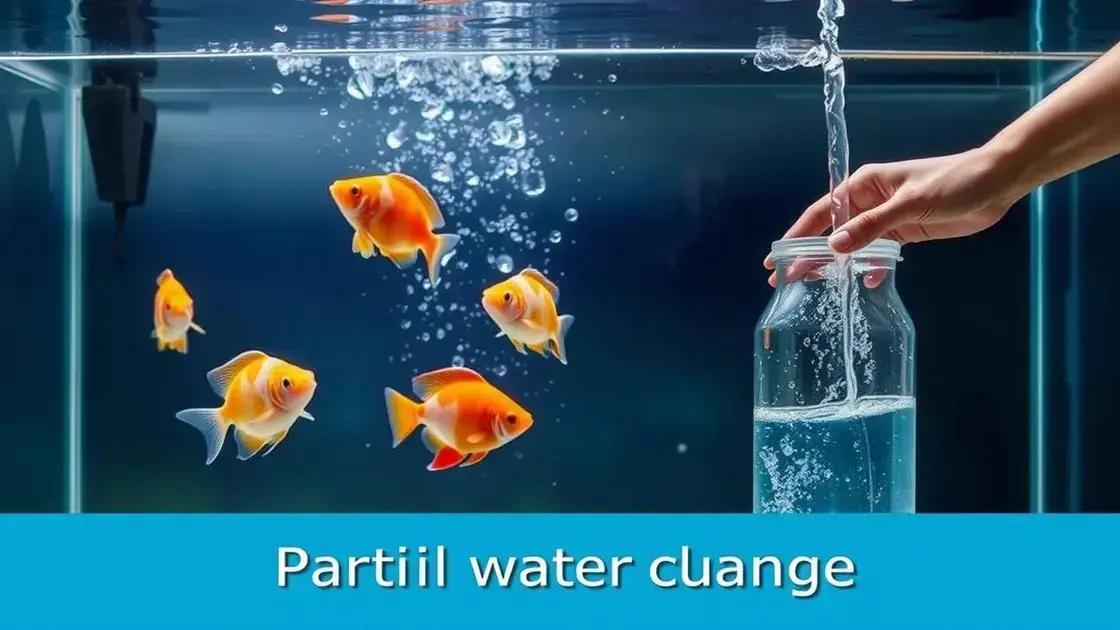 Por que é importante fazer a troca parcial da água? Por que é importante fazer a troca parcial da água?