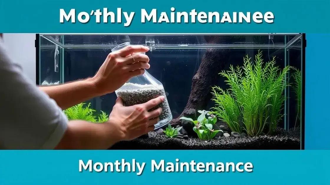 Dicas de manutenção mensal para aquários Dicas de manutenção mensal para aquários