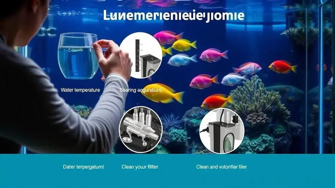 Cuidados diários e manutenção do aquário