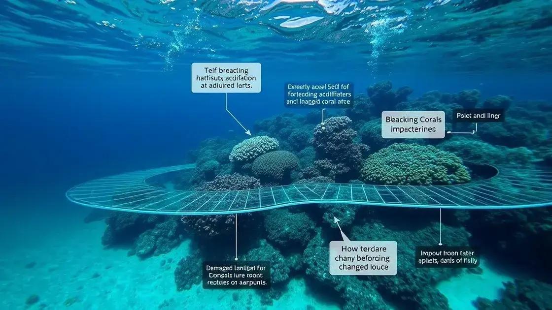 Impactos das mudanças climáticas nos recifes de corais