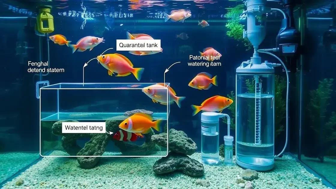 Prevenção da doença dos pontos brancos em peixes