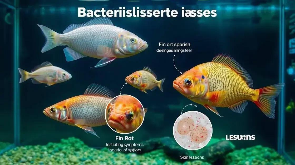 Principais tipos de doenças bacterianas em aquários