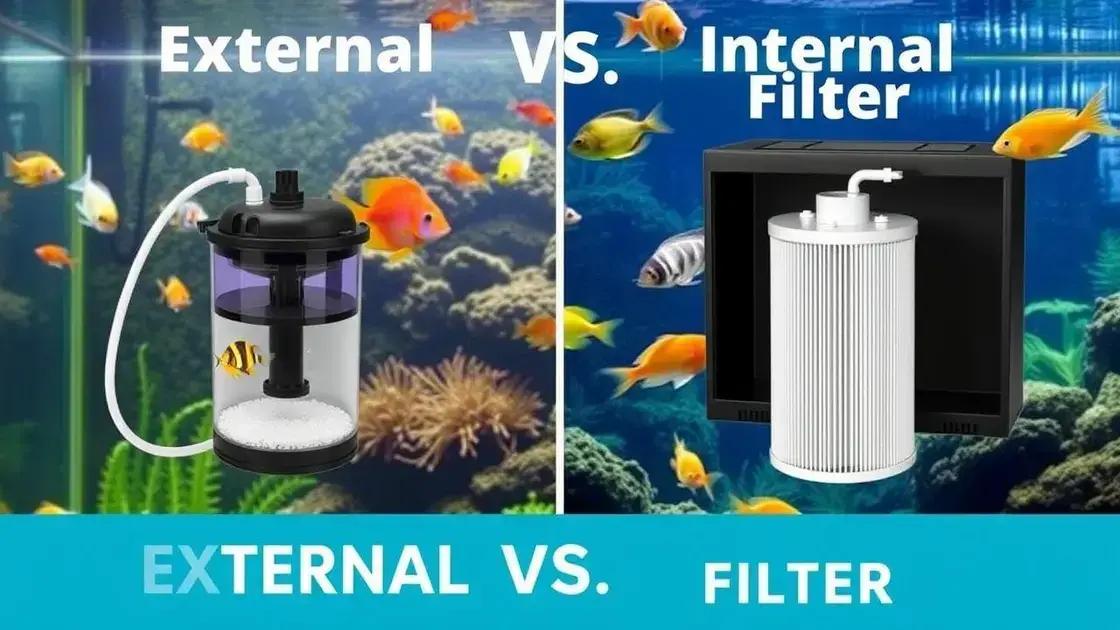 Benefícios dos filtros externos vs internos Benefícios dos filtros externos vs internos