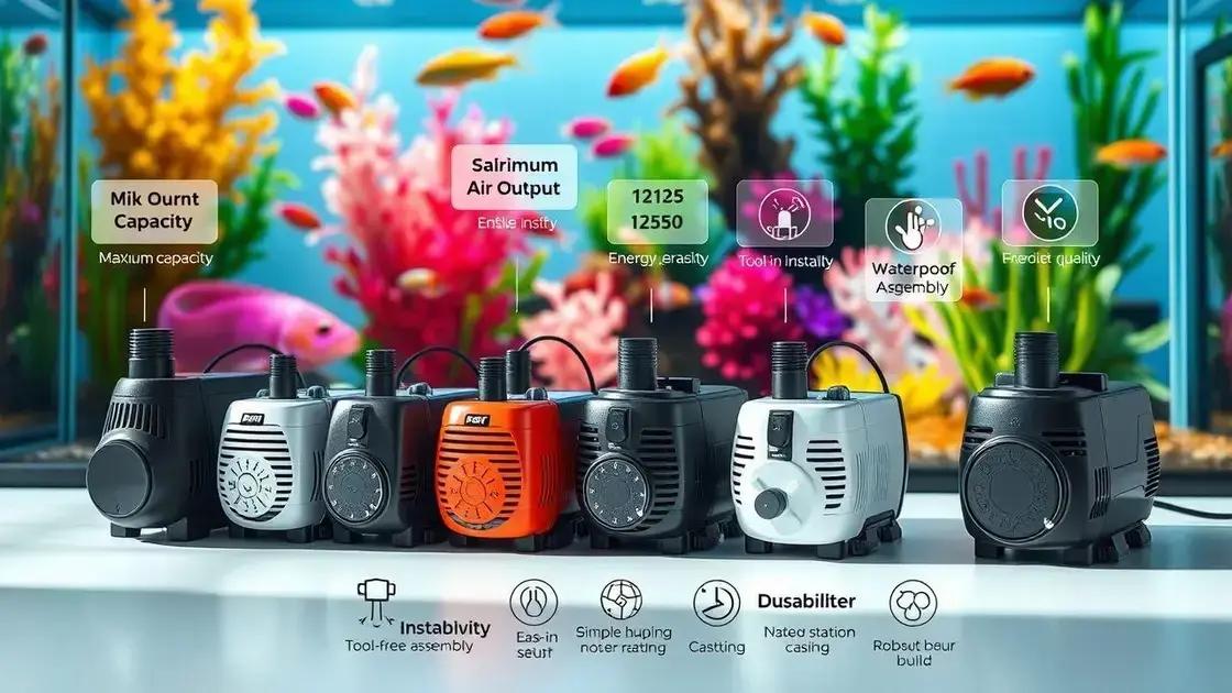 Dicas para escolher a bomba de ar ideal