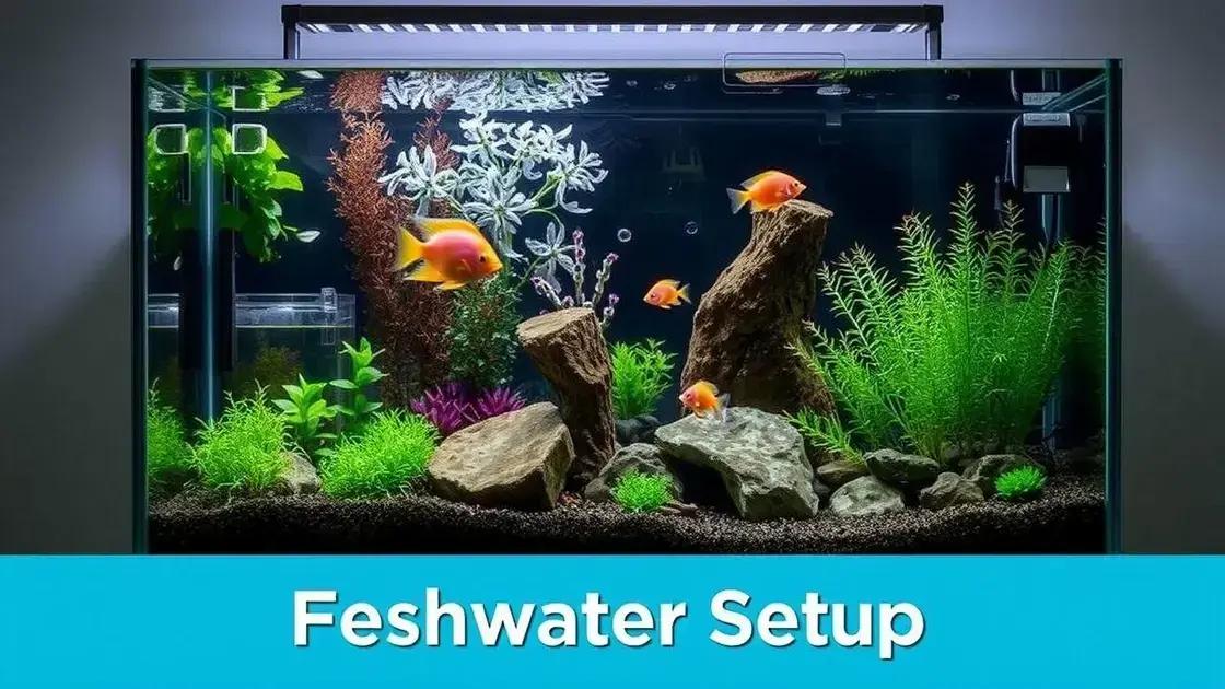 Como montar um aquário de água doce