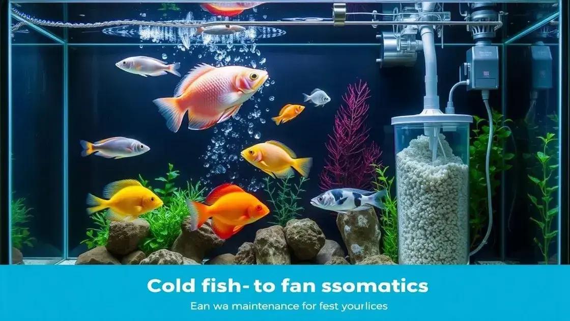 Cuidados e manutenção de aquários de água fria Cuidados e manutenção de aquários de água fria