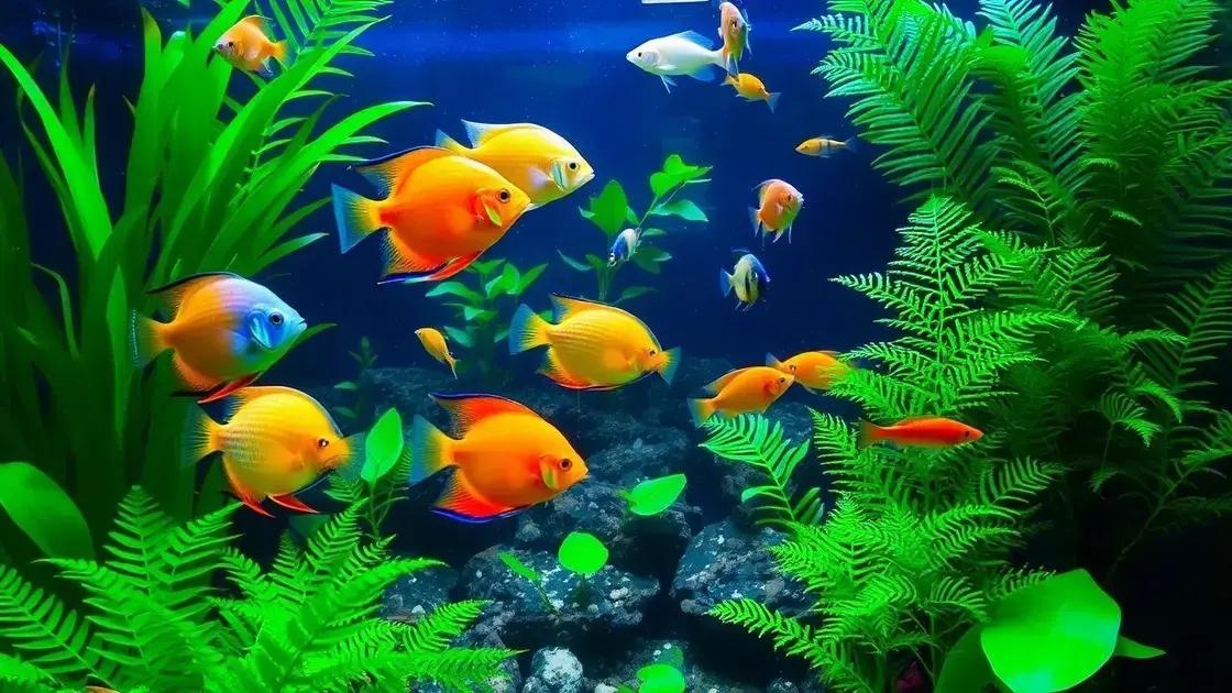 Escolhendo os peixes e plantas adequados Escolhendo os peixes e plantas adequados