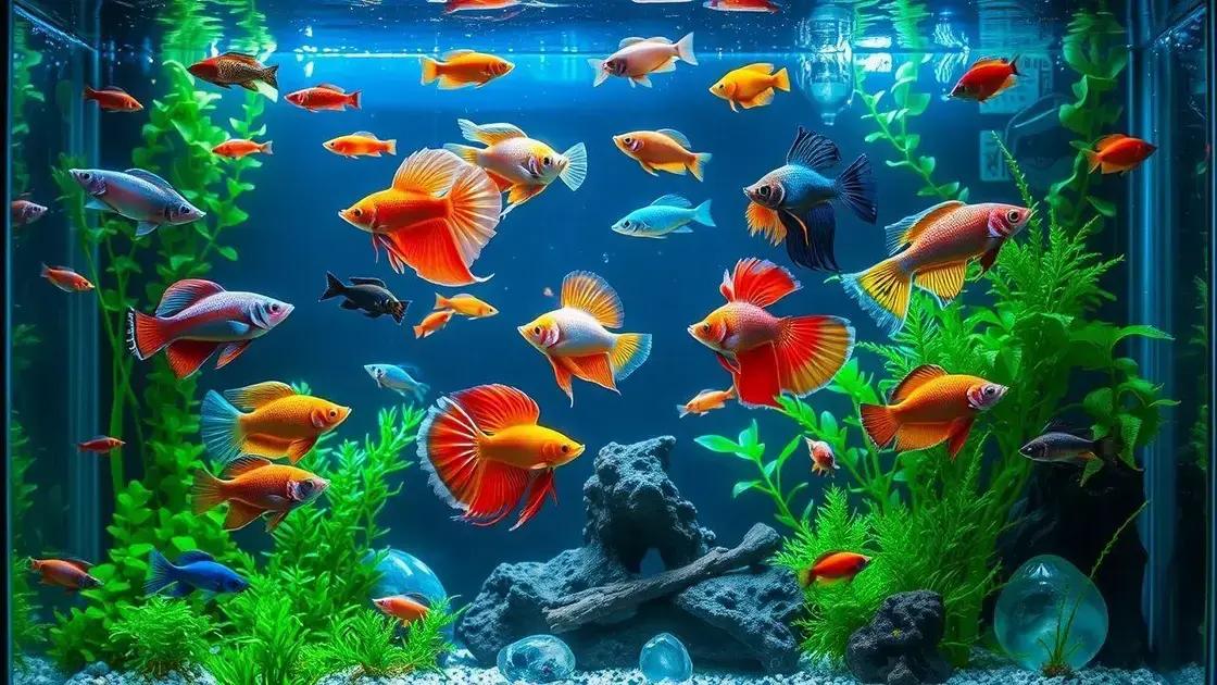 Tipos de peixes coloridos para aquários temáticos