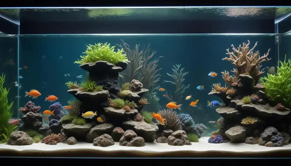 Consequências de um aquário muito pequeno ou muito grande