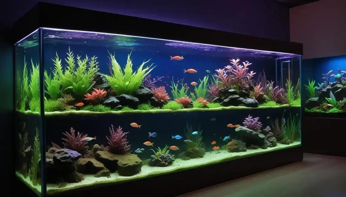 Benefícios da iluminação LED em aquários