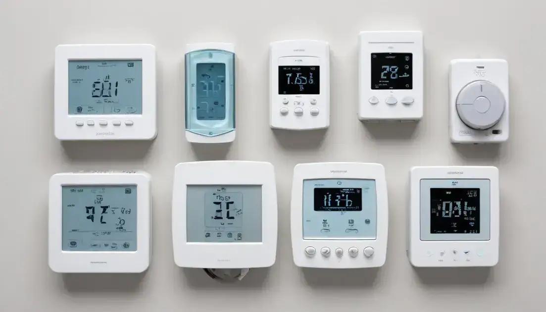 Tipos de termostatos disponíveis no mercado Tipos de termostatos disponíveis no mercado