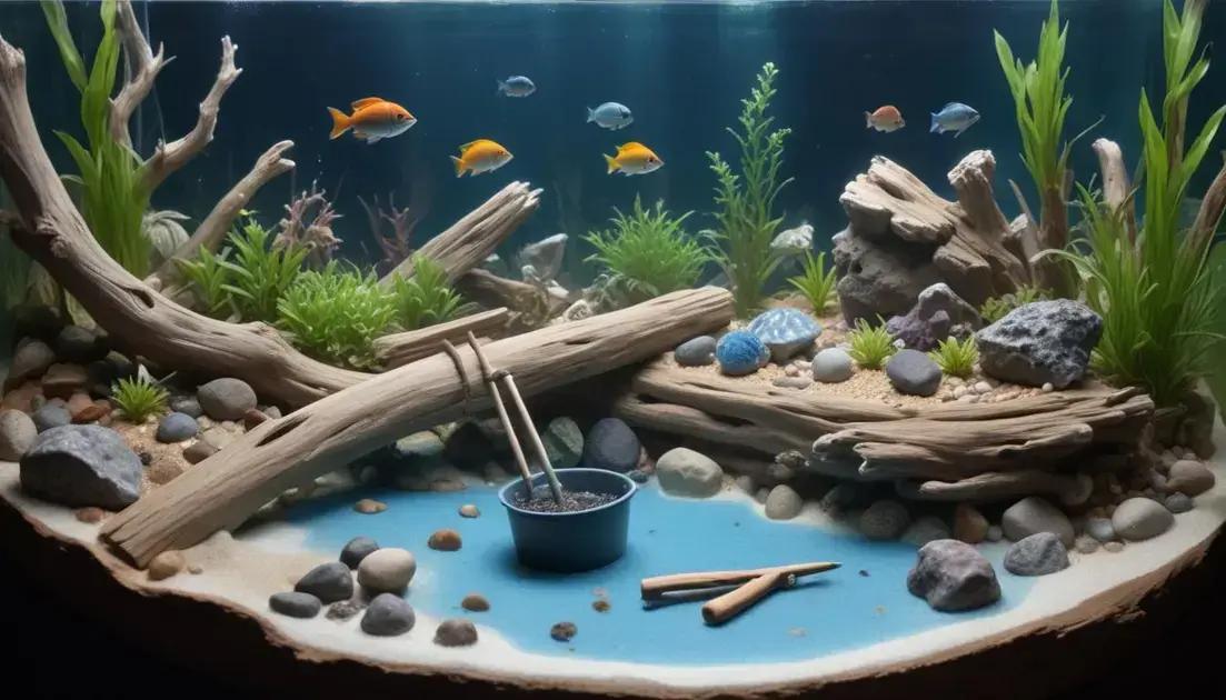 Dicas para manter rochas e troncos limpos Dicas para manter rochas e troncos limpos