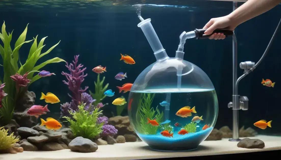 Sifão para limpeza de aquário: a solução prática que você precisa