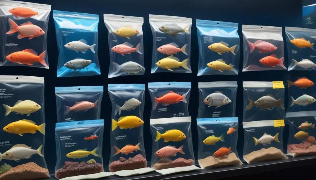 Tipos de ração para diferentes espécies de peixes
