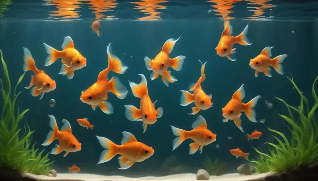 Alimentação de filhotes e peixes adultos Alimentação de filhotes e peixes adultos