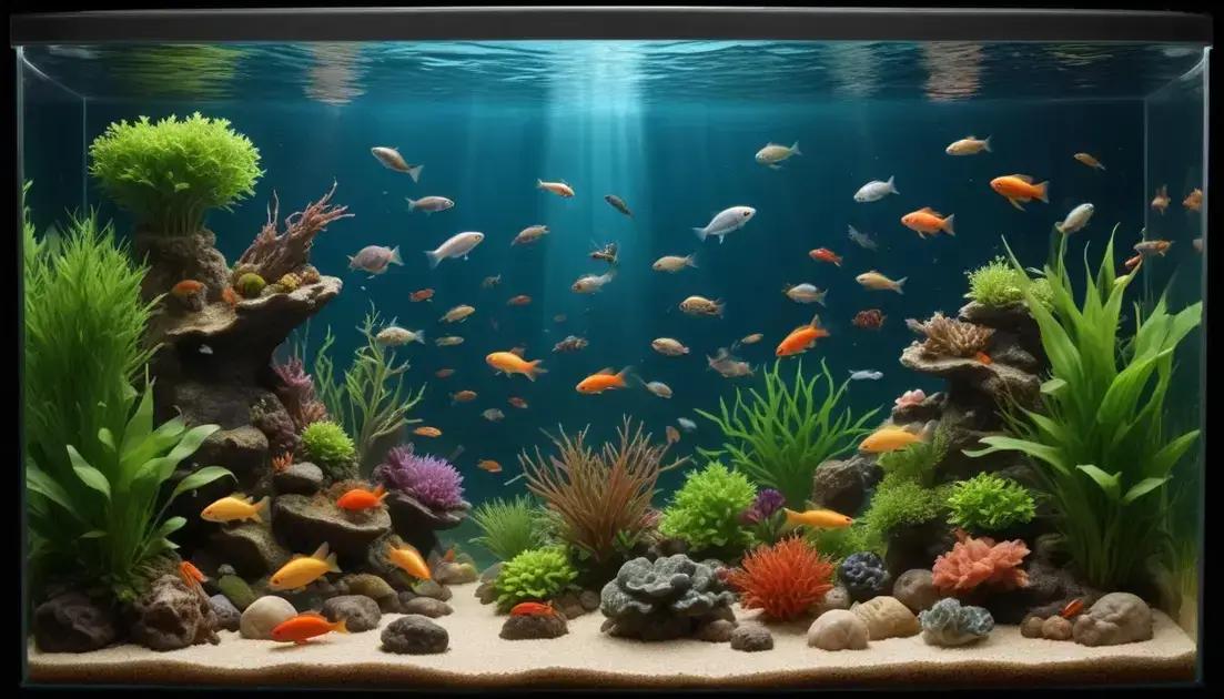 Tipos de alimentos naturais para peixes de aquário