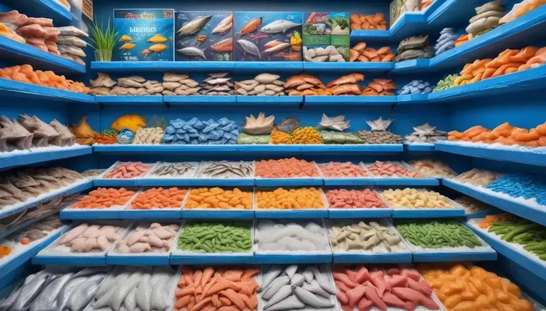 Benefícios dos alimentos congelados para peixes