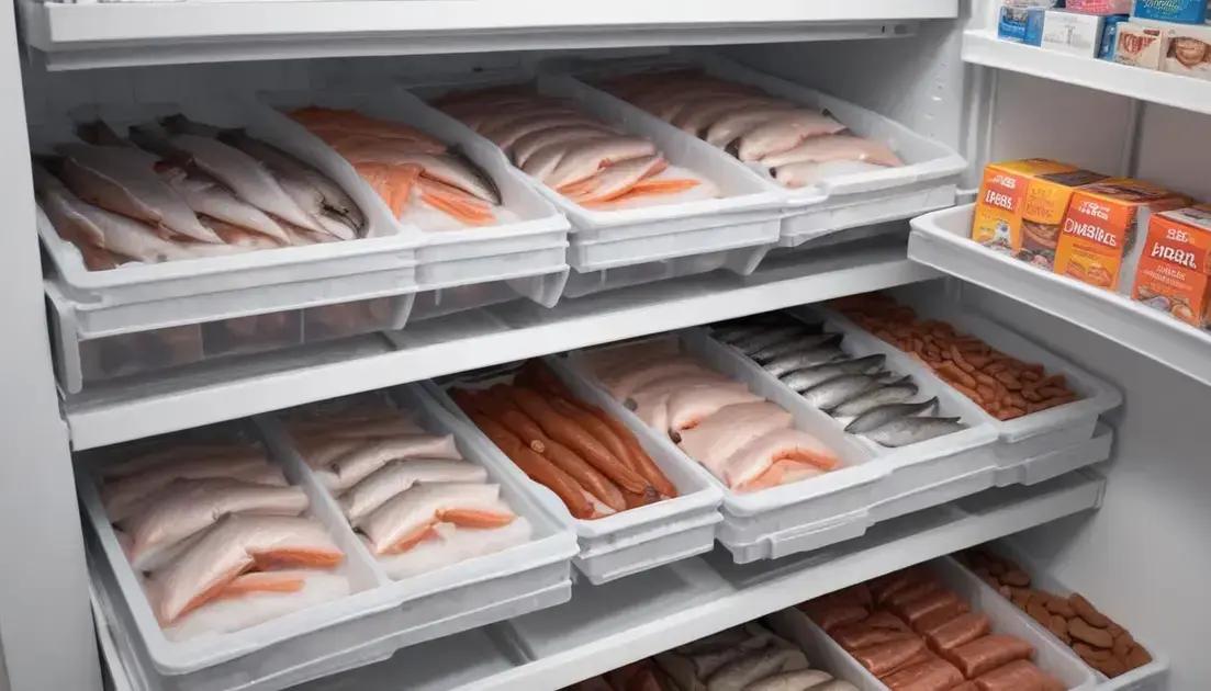 Dicas de armazenamento de alimentos congelados para peixes