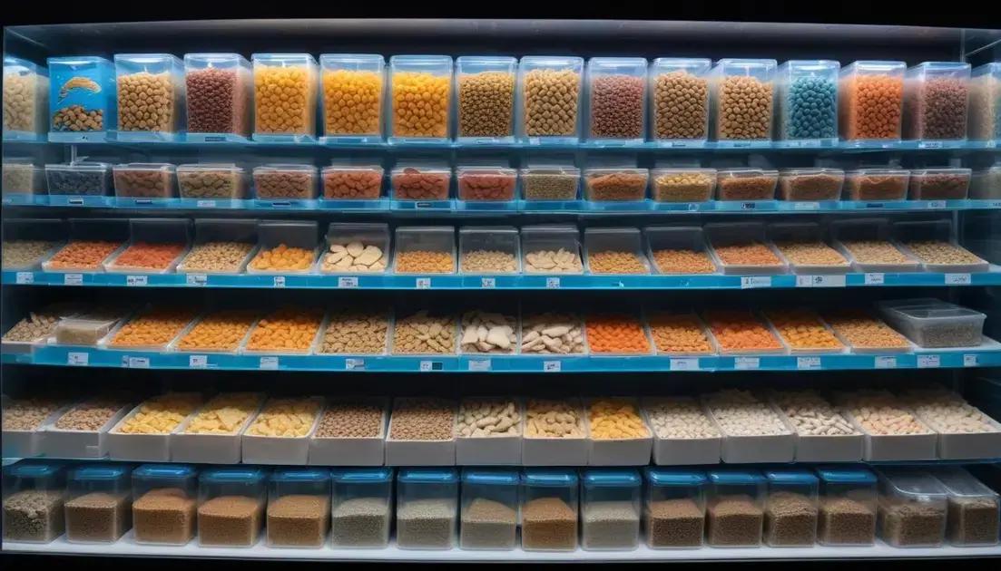 Tipos de ração para peixe e seus benefícios Tipos de ração para peixe e seus benefícios