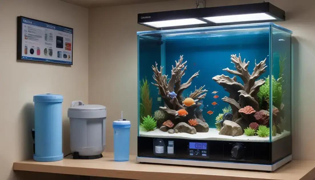 Equipamentos essenciais para aquários de água doce