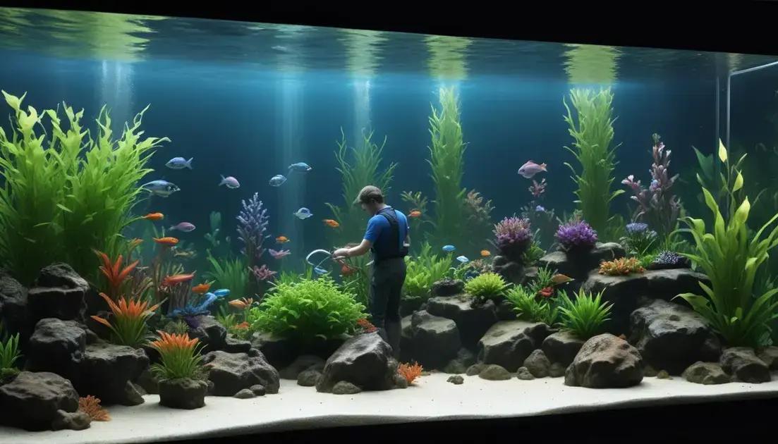 Cuidados e manutenção de um aquário saudável