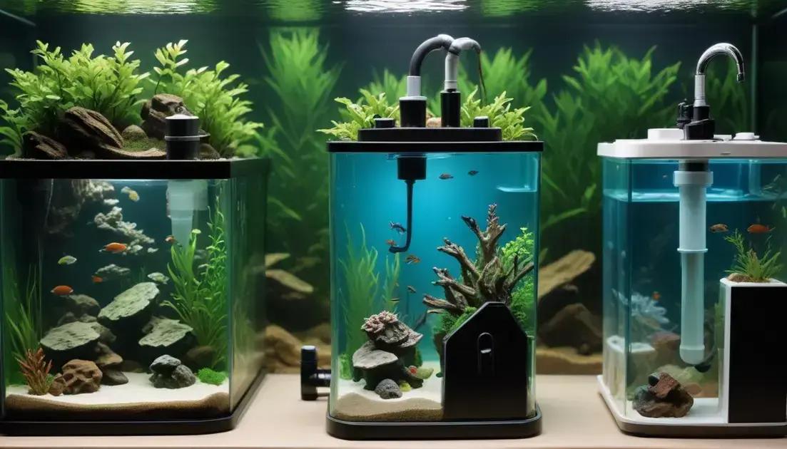 Principais tipos de filtros disponíveis Principais tipos de filtros disponíveis