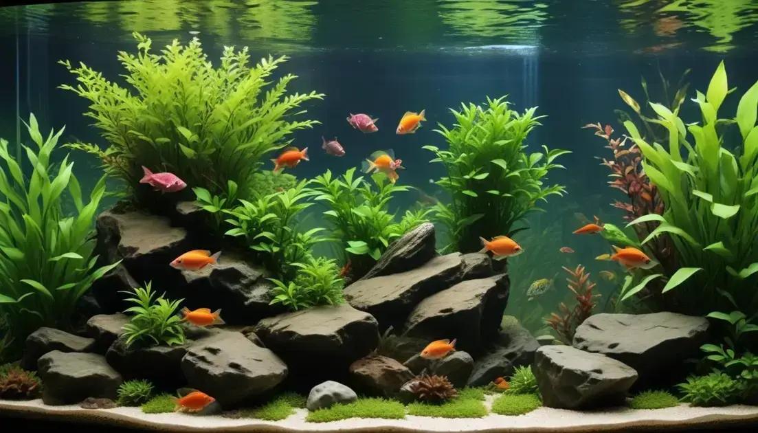 Dicas para manter um aquário de água doce saudável e bonito