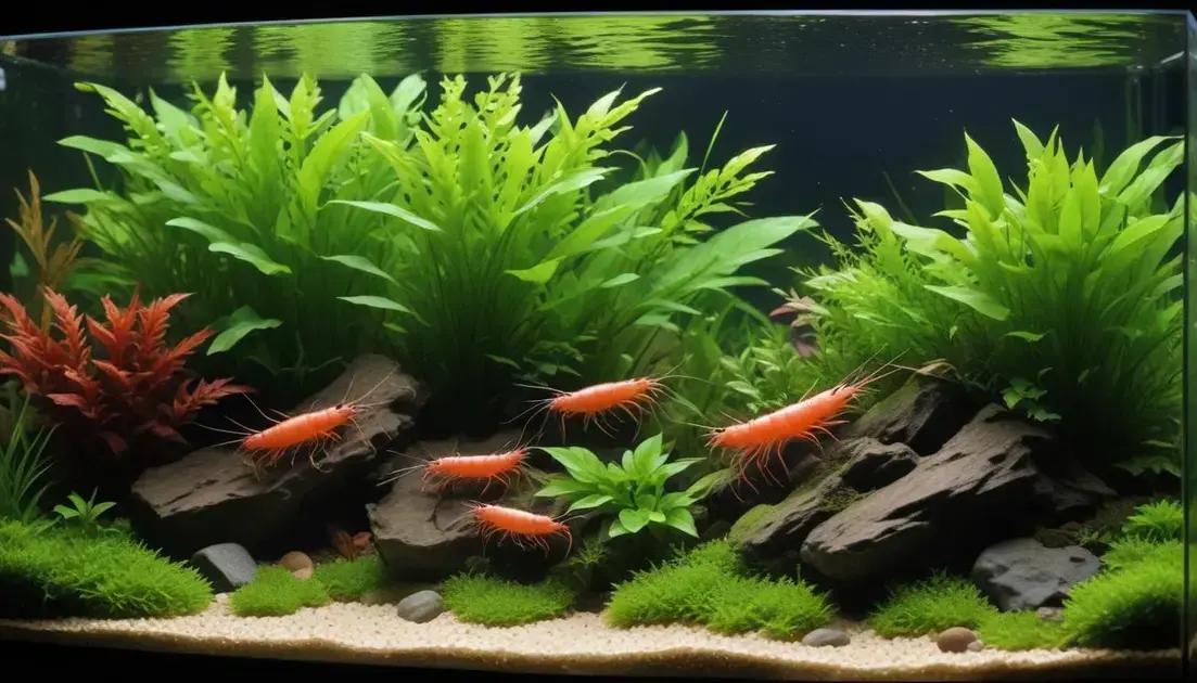 Aquário de água doce para camarões: dicas para criar um ambiente saudável