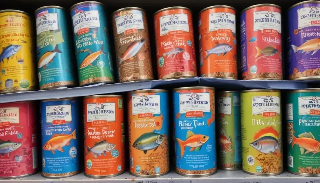 Tipos de ração para peixes tetra