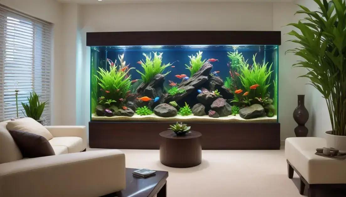 O impacto estético de aquários nos ambientes O impacto estético de aquários nos ambientes