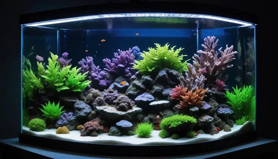 Tipos de iluminação para aquários