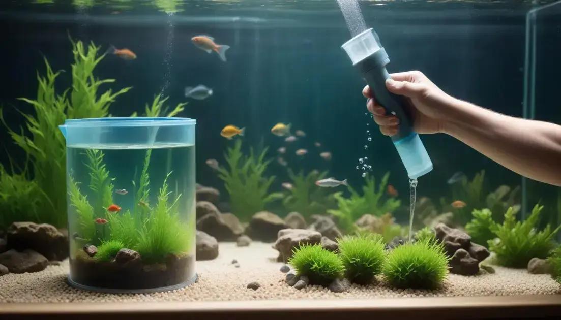 Limpeza de aquário: acessórios essenciais para água cristalina rápido