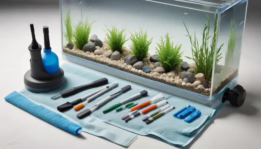 como escolher o sifão, escovas e imãs para cada tipo de tanque