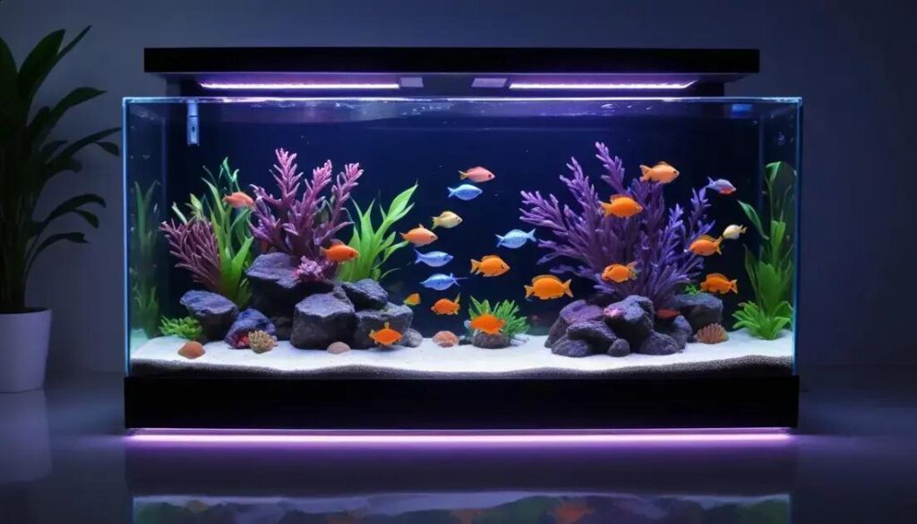 Cobertura para aquário com iluminação: proteja peixes e realce cores