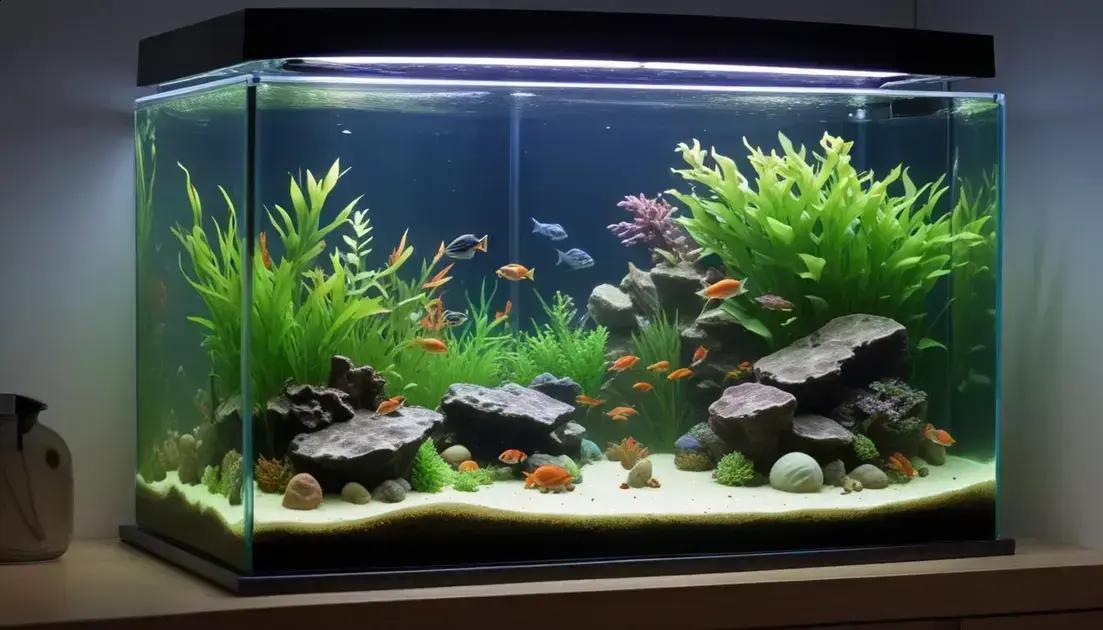 impacto no bem‑estar dos peixes e controle de algas