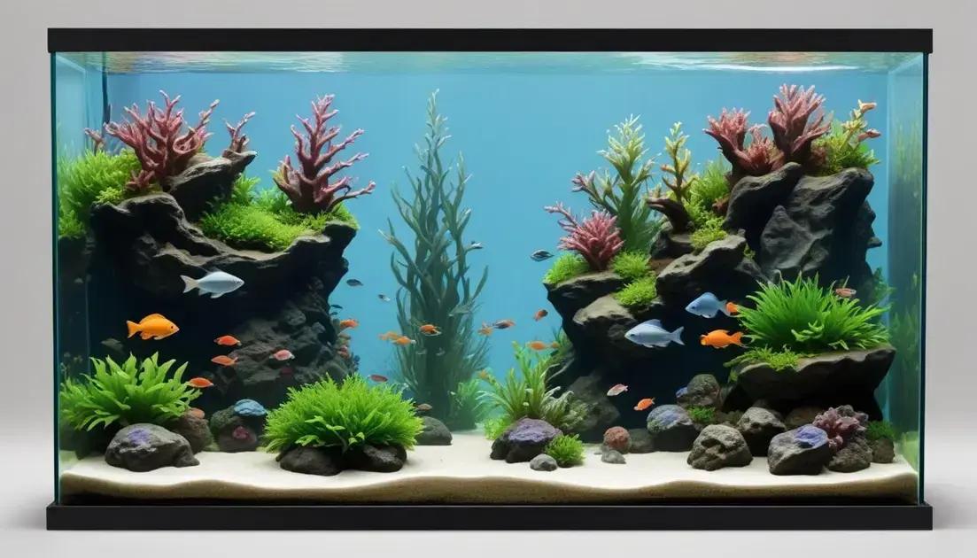 Fatores a considerar ao escolher o tamanho do aquário