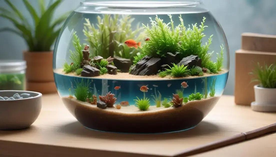 Materiais e acabamento: segurança para peixes e plantas