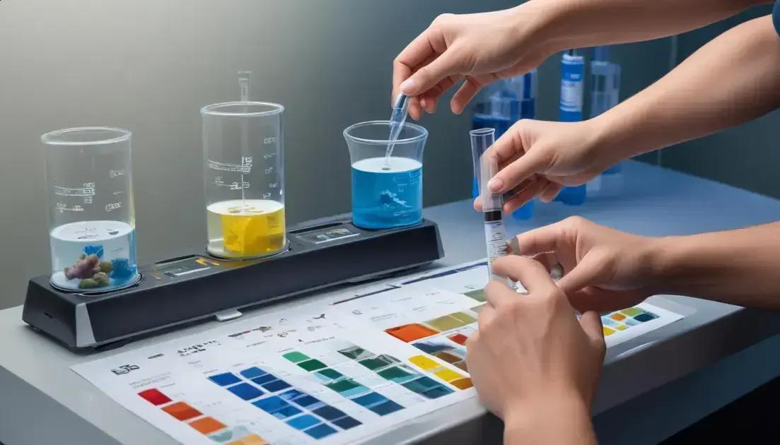 métodos de teste: tiras, kits de reagentes e medidores digitais métodos de teste: tiras, kits de reagentes e medidores digitais