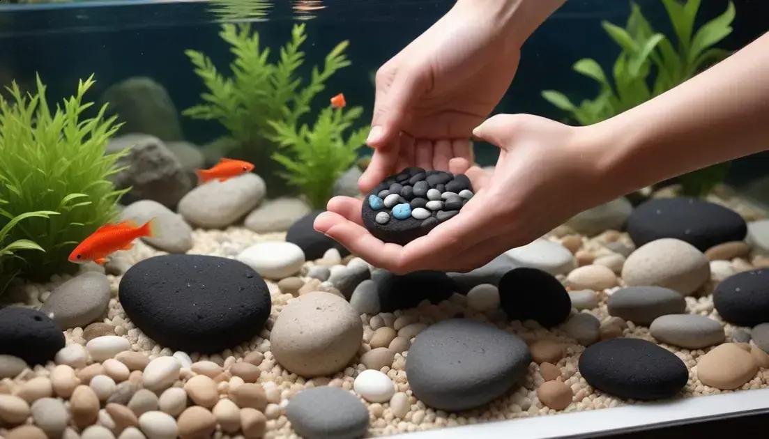 como escolher pedras seguras: pH, composição e compatibilidade com peixes como escolher pedras seguras: pH, composição e compatibilidade com peixes